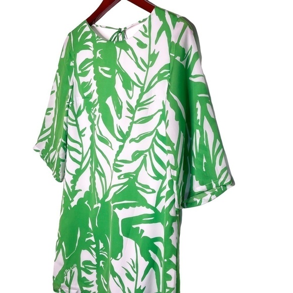 LILLY PULITZER for Target Boom Boom Palm Leaf Tie Back Dress Size XS in Green - Picture 3 of 15